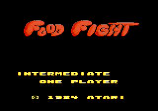 Food Fight Title Screen